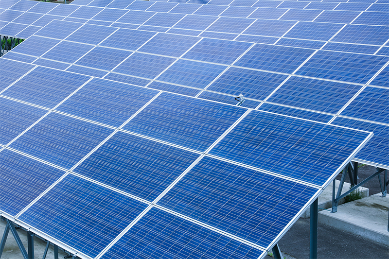 太陽光パネルの写真です